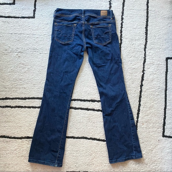 AMERICAN EAGLE Dark Wash Low Rise Original Boot Cut Super Stretch Jeans - Picture 10 of 10
